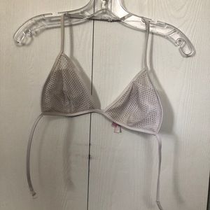 Victoria’s Secret white mesh bikini top size M